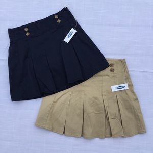NWT Old Navy uniform skirts navy and khaki Small